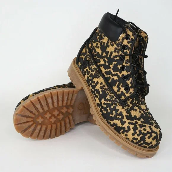 Timberland 6 Inch Classic Vent Tech Series Boys Boots Leather Wheat - Picture 10 of 11